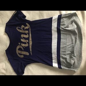Dark purple colored t shirt from PINK